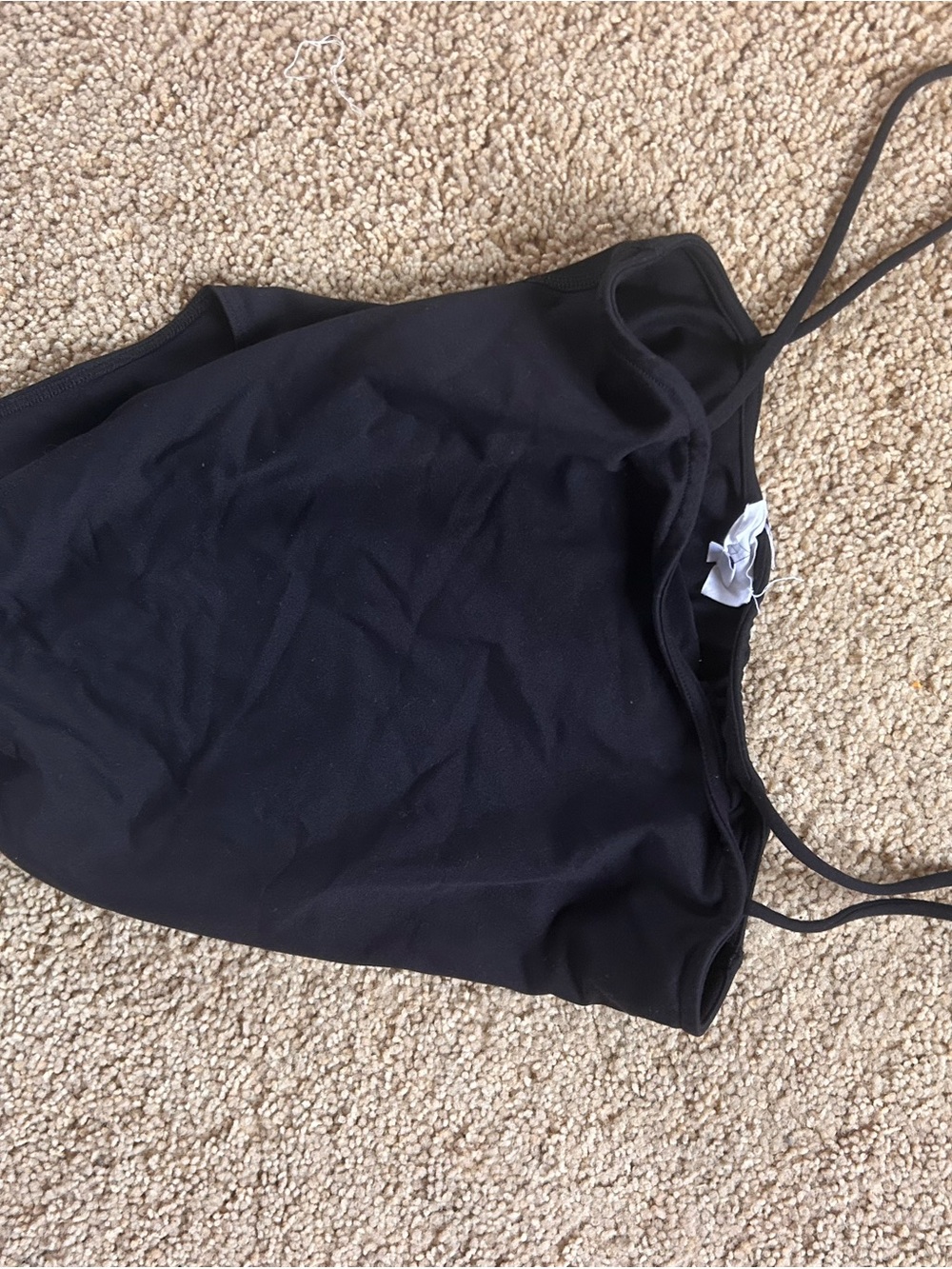 Tribe Kelley Black Spaghetti Strap Bodysuit